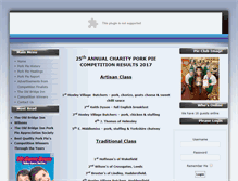 Tablet Screenshot of porkpieclub.com